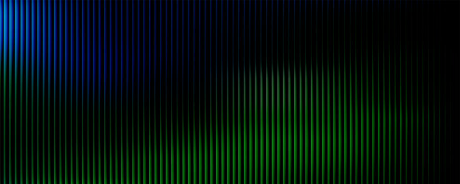 PrintGlass gradient texture with teal and navy ripple pattern and smooth light distortion. Wavy abstract flow, futuristic blur effect, reeded vertical displacement.