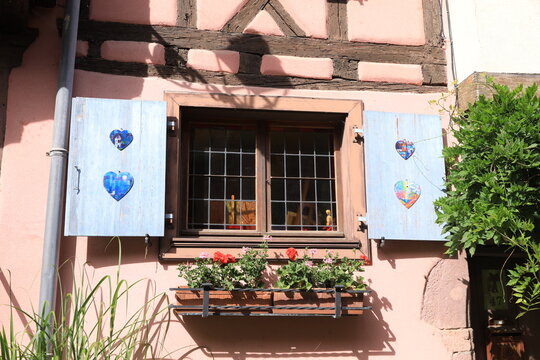 city of eguisheim, alsace, france