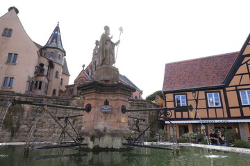 Obraz premium city of eguisheim, alsace, france