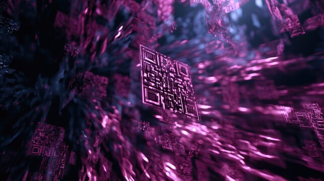 Thousands of QR Code In Digital World