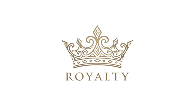 Elegant crown illustration emphasizing royalty and symbolism for design