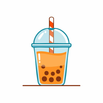 Bubble Tea Drink Illustration
