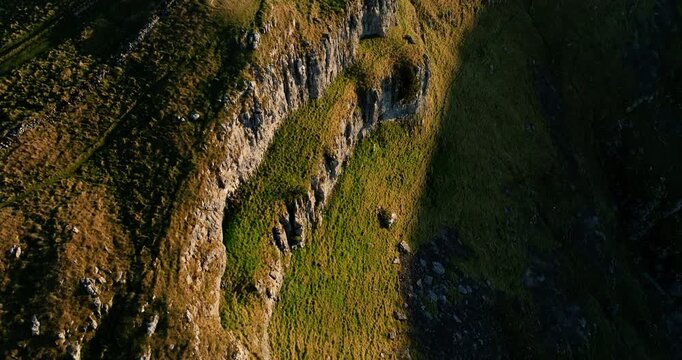 Limestone cliffs in north Yorkshire