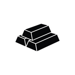 Three gold bars stacked together. © Fina