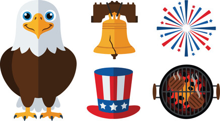 American symbols and objects. © DivaCK