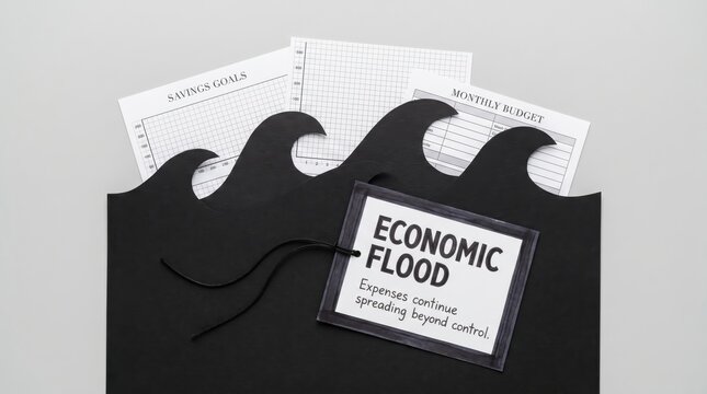 Financial Stress: Economic Flood Overwhelms Documents