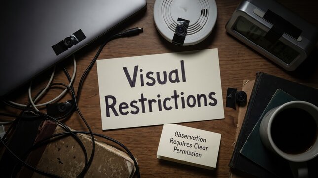 Visual Restrictions for Cybersecurity and Privacy on Desk