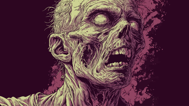 A zombie with a creepy expression.