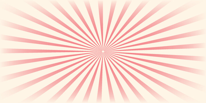Pink ice cream and candy swirl background, lollipop vortex patterns intermixed with strawberry and circus elements. Retro spiral design. Flat vector illustration isolated