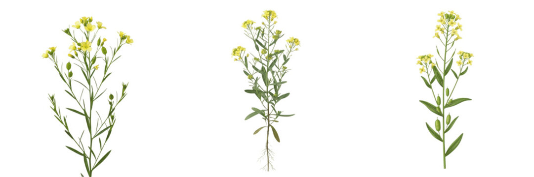 Camelina crop plant, oilseed flowers showing plant anatomy, vascular tissue architecture, and structural morphology within a biological reference specimen record file catalog and taxonomic collection 