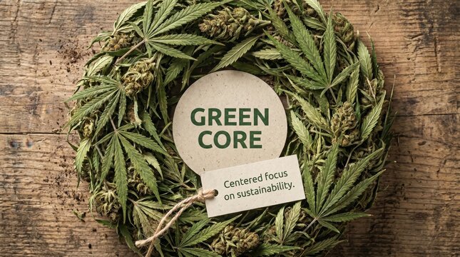 Hemp Wreath Celebrating National Hemp Month and Sustainability