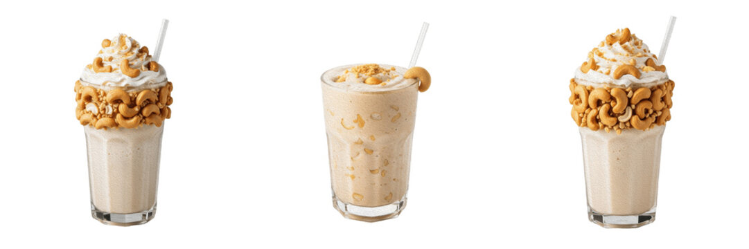 Cashew nut shake liquid extract showcasing organic plant emulsion parameters, distinct cellular taxonomy traits, botanical fluid properties, food nutrition elements within culinary drink archives.