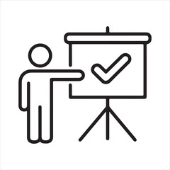Person presenting a successful outcome on a whiteboard. © JOY RAY