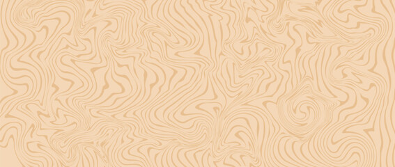 Fototapeta premium Abstract latte background marble pattern with wavy organic lines. Cream and beige swirling backdrop texture.