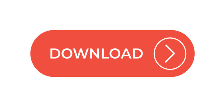 Download CTA Button UI Design Coral Red Pill Interface with Chevron Circle Icon