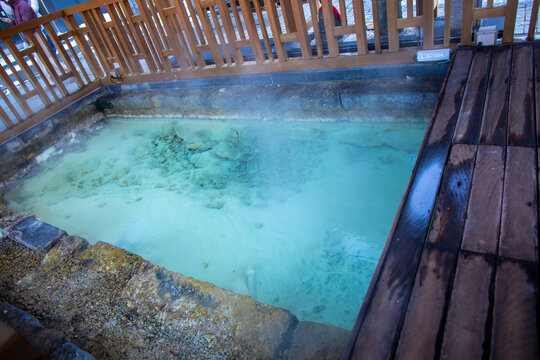 Kusatsu Onsen, a famous hot spring in Gunma Prefecture, Japan