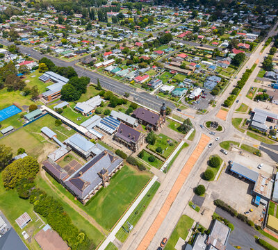 Aerial view of Glen Innes, New South Wales