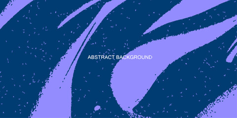 Fototapeta premium Abstract grunge halftone background with flowing wave texture in purple blue minimal style