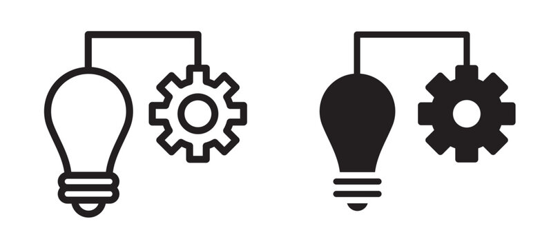 Implementation icon In Flat and stroke Style Vector For App, UI, Websites. Black Vector Illustration.