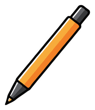 Drawing stylus floating in zero gravity isometric. Generative AI