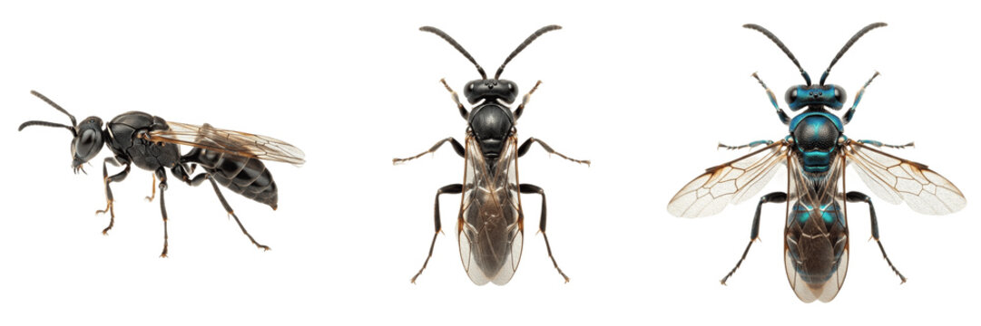 Almond wasp orchard pest showing plant anatomy, biological morphology, taxonomy traits, and agricultural crop damage parameters within reference database storage archive system profile data.