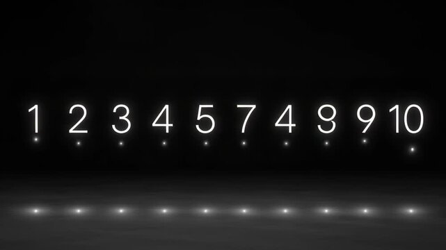 Counting Numbers in a Dark Room.