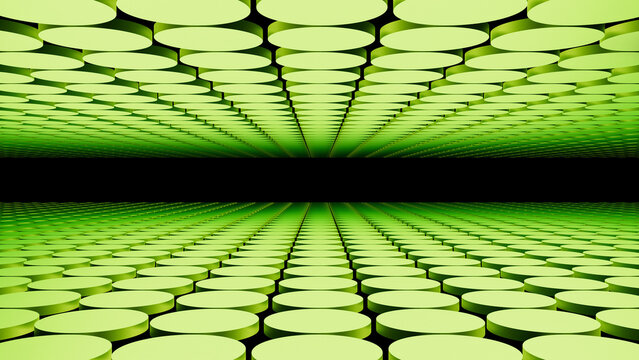 abstract green background, green pattern background loop, 8k images, grid pattern circle