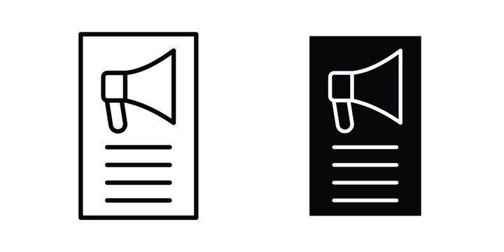 Content marketing icon concept pack in line and solid icons