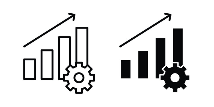 Productivity icon concept pack in line and solid icons