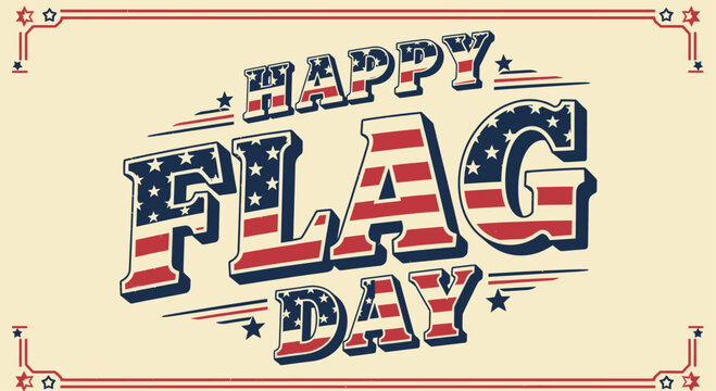 Vintage American Independence Day vector illustration with patriotic USA flag badge and election symbol design