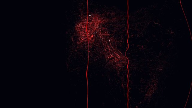 Abstract fire on black background video motion 