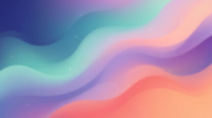 Gradient abstract wave background with soft pastel colors, colorful, wavy, smooth, ethereal, digital © SufyanAli