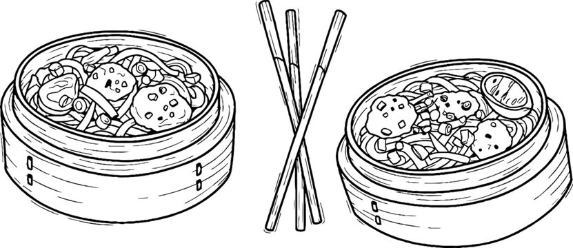 Stylized burger shape in blue and white optical line pattern