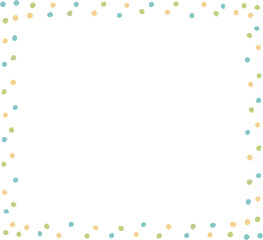 Colorful Polka Dot Border Design © Rooang Kreatif