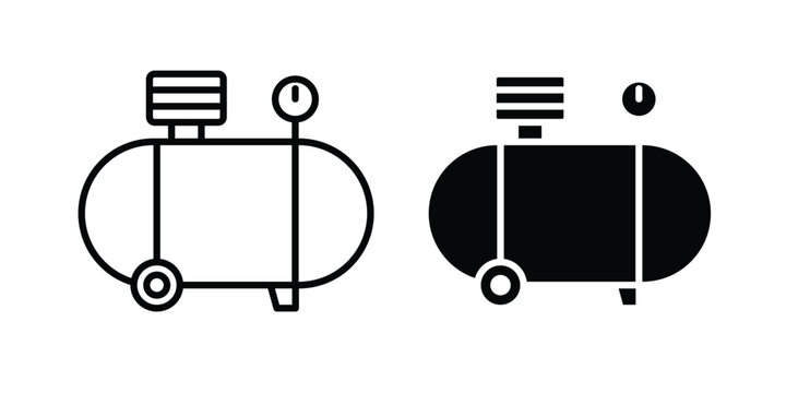 Compressor icon For Web And UI, Simple Icons