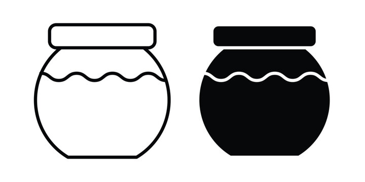 Honey jar icon For Web And UI, Simple Icons