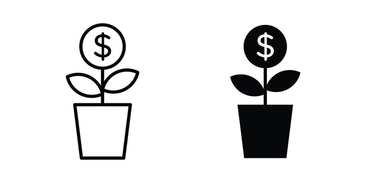 Investment tree icon For Web And UI, Simple Icons