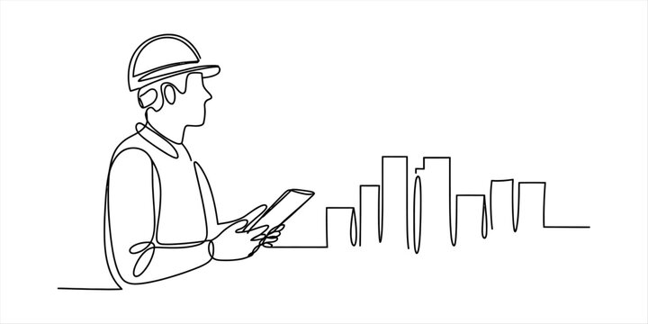 Continuous one line drawing of an arab man in traditional clothing for world arabic language day celebration concept with minimal style illustration