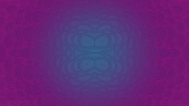 Symmetrical kaleidoscope pattern in purple and blue gradient a mesmerizing