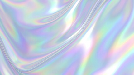 Obraz premium Abstract trendy holographic background. Real texture in pale violet, pink and mint colors with scratches and irregularities 