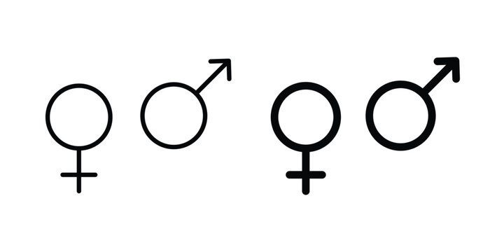 Unisex icon For Web And UI, Simple Icons