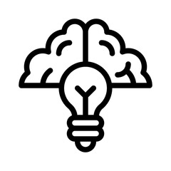 creativity line icon © Deione