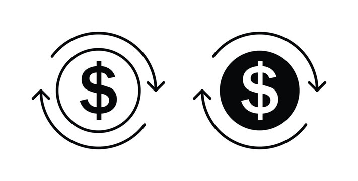 Turnover icon symbol for web and ui. Vector icon