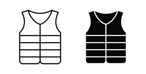 Vest jacket icon symbol for web and ui. Vector icon © Dingdong