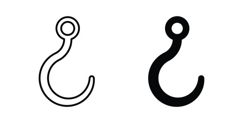 Winch hook icon symbol for web and ui. Vector icon © Dingdong