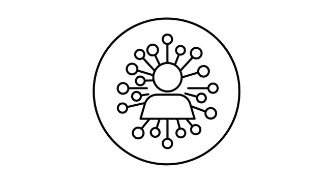 Network Connection Interface Symbol Design.