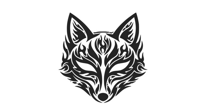 Detailed illustration of a wolf head 2.