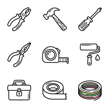 Tools for construction and repair work 1.
