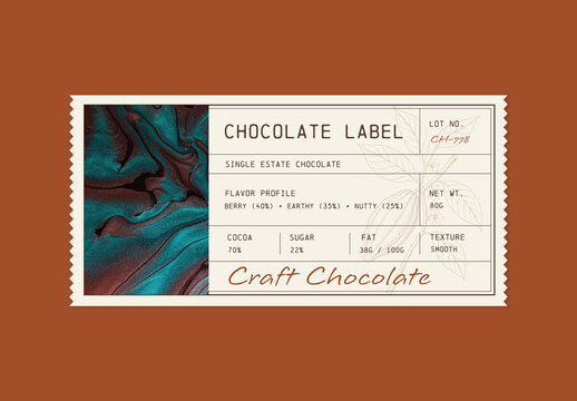 Product Label Template, Retro Vintage Product Packaging Sticker Tag For Food, Drink, Cosmetics