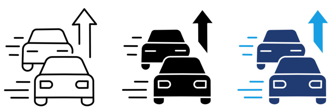 GPS Navigation and Traffic Direction icon collections.